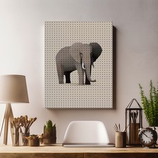 타공판닷컴 인테리어용품 폴리아트 엘리펀트 UV프린팅타공판 700 x 1000 mm, 혼합색상, 1개