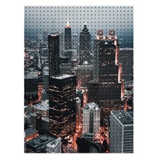 타공판닷컴 인테리어용품 도시의 교향곡 UV프린팅타공판 800 x 1200 mm, 혼합색상, 1개