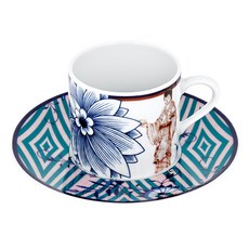 마이센 콜라주 노블 차이니스 에스프레소 컵 + 소서 세트, 1세트