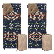 로고스 네이티브 디자인 캠핑 침낭 5, 네이비, 2개