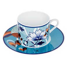 Meissen 拼貼愛情鳥咖啡杯+杯碟組, 單一顏色, 1套