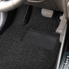 gaon 자동차 엣지 코일매트 확장형 카매트 1열+2열, 제네시스G80 전기차 21년7월~, 블랙
