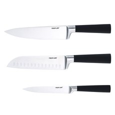 네오플램 돌체 주방칼 나이프 3종 세트, 1세트, 과도(200 x 23 x 16 mm) + 산토쿠(335 x 45 x 27 mm)+ 홀식도 셰프(335 x 45 x 27 mm)