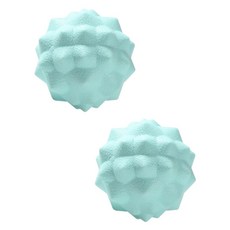 블럭마트 TPR 요가 싱글 마사지볼, 그린, 2개