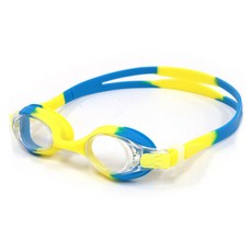 Squalo 兒童用防霧型泳鏡 SG-3100J, 1個, 黃色 + 藍色