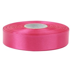 프리미엄 유광 단면 공단 리본 25mm, 49 진체리, 45m, 1개
