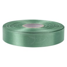 프리미엄 유광 단면 공단 리본 25mm, 42 청카키, 45m, 1개