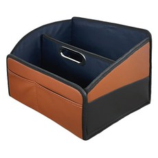 CARTEM 車用副駕駛座後車廂摺疊收納箱 20L, 棕色