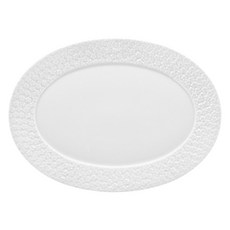 Meissen N41 皇家花卉橢圓形餐盤, 1個, 單一顏色