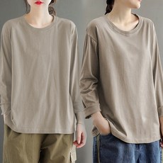 엘쏘 여성용 무지 베이직 심플 시크릿 티셔츠 2p