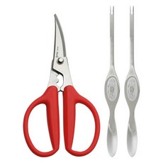 Knife Mall 蟹剪+蟹叉2件套裝，輕鬆減肥, 混色, 1組