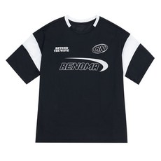 레노마 여성용 스포티 매쉬 반팔 래쉬가드 RN-CS2E551-BK