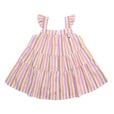BLUEDOG baby 女童條紋洋裝