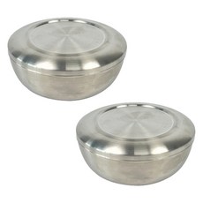 파울러스 무광 투고 스텐 주발 2인세트, 1세트