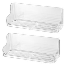 Make Mine 浴室手機支架 免鑽孔置物架 黏貼式眼鏡收納多功能支架, 透明, 2個