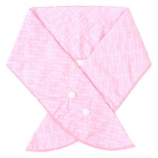 3단 스냅형 아이스 쿨 스카프, 핑크, 1개