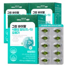 CELLTRION Innerlab Green Vital 植物性rTG Omega-3, 60錠, 3個