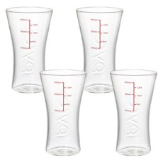 Corelle Brands 康寧餐具 Pyrex 刻度啤酒杯, 450ml, 透明, 4個
