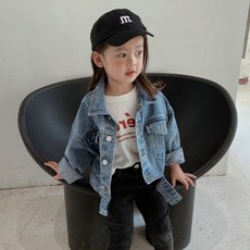 Yubli兒童款Nito休閒束帶牛仔夾克