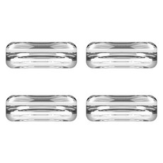 SPACE SHIELD PS5 DualSense PS4 DualShock 任天堂 Switch Pro控制器 類比搖桿 相容 水晶透明 果凍搖桿帽, 單一商品, 4個, 纖薄