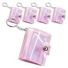 Maket Gamseong 鑰匙圈證件照迷你相簿 5p, 28張, 亮粉紅