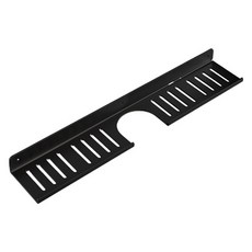 Block Mart 浴室洗手檯U型免打孔置物架, 1個, 黑色