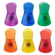 Mandeul Habi 冰箱夾 磁鐵 磁鐵夾 6件組, 1(紫色, 藍色, 綠色, 橘色, 黃色, 紅色), 1套