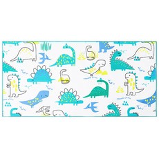 361 海灘兒童超細纖維運動毛巾 120 x 60 cm, 1個, 恐龍