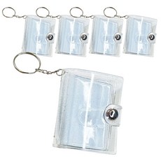 Maket Gamseong 鑰匙圈證件照迷你相簿 5p, 28張, 亮粉透明