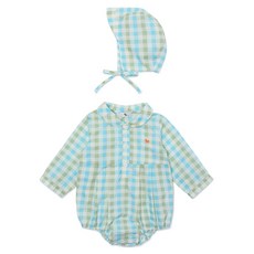 BLUEDOG baby 幼兒甜美格紋連身衣套裝