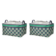 愛心拉繩緞帶盒, 綠色, 2個