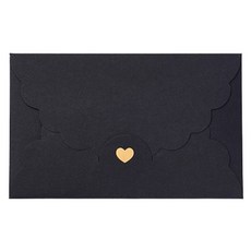 Maket Gamseong 蕾絲愛心多用途信封袋, 30個, 黑色