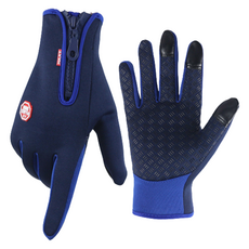 Gelrudok防水觸控防寒內手套 雙手穿戴, 1個, 海軍藍