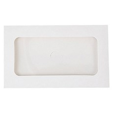 Maket Gamseong 開窗彩色信封袋, 白色, 100個