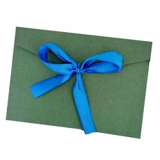 Maket Gamseong 復古色絲帶包裝袋, 綠色, 20個