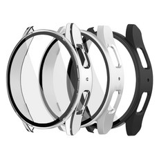 STORYLiNK 強化玻璃全罩殼 3 件套, 透明、銀色、黑色, 1組