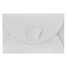 Maket Gamseong 蝴蝶亮點紙袋, 白色, 25個