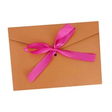 Maket Gamseong 復古色緞帶包裝袋, 棕色, 20個