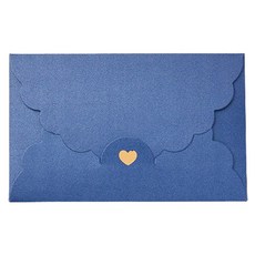 Maket Gamseong 蕾絲愛心多用途信封袋, 30個, 藍色