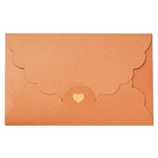 Maket Gamseong 蕾絲愛心多用途信封袋, 30個, 橙金色