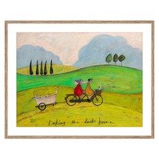 Art Mart 插畫風景畫 Taking the Ducks Home Sam Toft, 鋁木