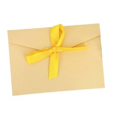 Maket Gamseong 復古色緞帶包裝袋, 米色, 20個