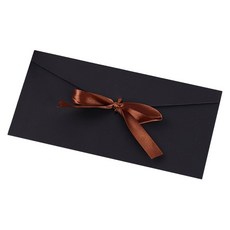 Maket Gamseong 緞帶裝飾多用途袋 大, 20個, 黑色