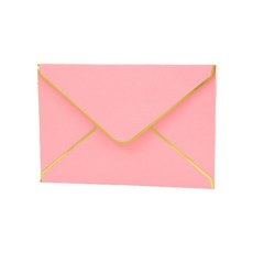 Maket Gamseong 金邊裝飾卡片信封, 粉紅色, 50個