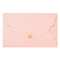 Maket Gamseong 蕾絲愛心多用途信封袋, 30個, 粉紅色