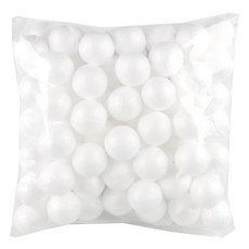 Uniart 大容量白色保麗龍球 50mm, 1個, 白色