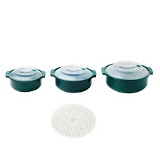 韓國 KRUGER Kogel 微波爐容器 一鍋搞定鍋具組, 灰綠色, 1個