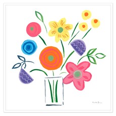 Art Mart 花卉插畫 Floral Medley Floral Medley 2, 白色