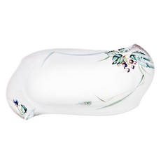 Meissen 浮雕林地花卉橢圓盤, 1個, 單品, 單品