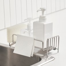 MUDITA 304全不鏽鋼瀝水菜瓜布架 一般型, 1個, 單一顏色